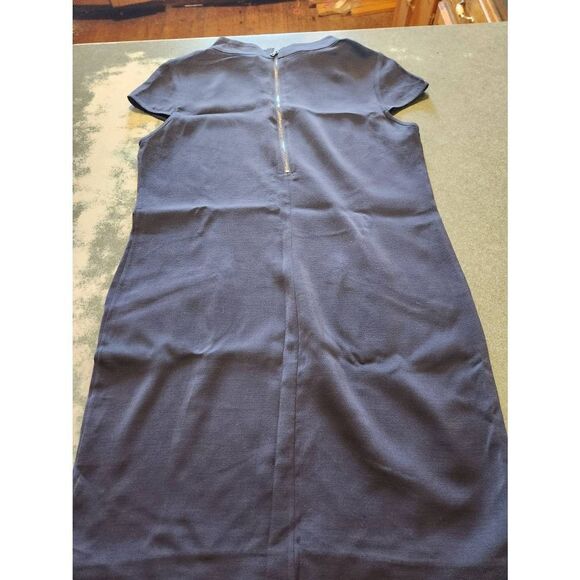 ALICE + OLIVIA Diaz Boxy blue  Shift Dress sz Large - Picture 4 of 4